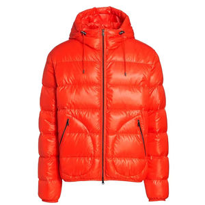 Trendy Bomber <b>Jacket</b> for Men & Women Shiny Spring Formal Thick Warm Long Sleeves <b>Hood</b> <b>Padded</b> Zipper Outer Wear - Product Image 2