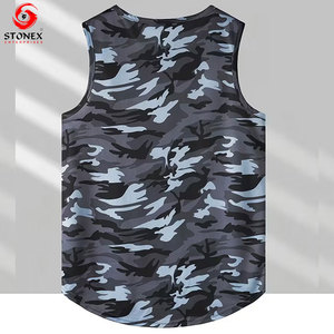 Débardeur décontracté pour homme, respirant, séchage rapide, pour entraînement fitness, léger, tenue de sport estivale, impression personnalisée - Product Image 2