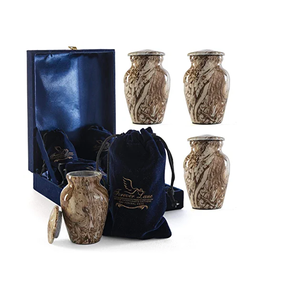 Meilleure décoration d'intérieur d'urne de crémation en métal pour les cendres humaines, fournitures de funérailles pour la décoration de la maison - Product Image 4