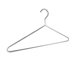 Couleur noire fer métal cintre fil plat vêtements robe de mariée cintre taille personnalisée accepter à la main - Product Image 3