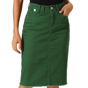 Jupe en jean pour femme, matière durable de haute qualité, adaptée à une utilisation à long terme, jupe en jean pour femme, style mi-longue - Product Image 6