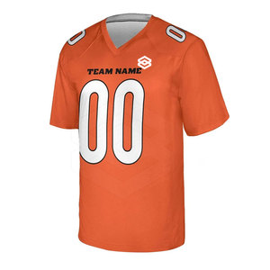Camiseta de Fútbol Americano Personalizable 100% Poliéster, Color y Talla a Medida, Manga Corta de Verano, Secado Rápido, con Nombre de Equipo Personalizado - Product Image 2