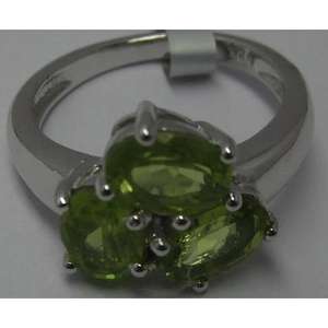 Geometric Pattern Fine <b>Silver</b> Ring Rhodium <b>Plated</b> with Gemstone Cute Wedding Jewelry - Product Image 1