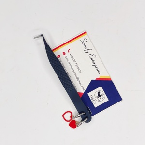 Pinzas de Acero Inoxidable de Alta Calidad Somofy Enterprises, Precisión Duradera, Punta Serrada/Lisa/Dentada, Dijes de Corazón, Pestañas de 10 mm - Product Image 1