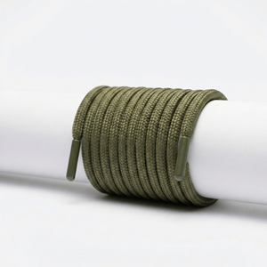 Custom Logo Coated Drawcord Eco-Friendly High Tenacity <b>Braided</b> 3 Strand Twisted Cord for Garment Hoodie - Product Image 1