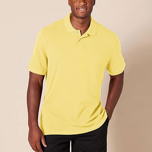 Camisas de Golf Casuales de Manga Corta para Hombre, Antiarrugas, Tejido Sólido, 100% Algodón - Product Image 1