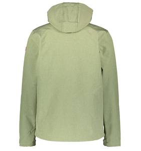 Veste d'extérieur imperméable à col montant pour homme, manteau de randonnée à capuche coupe-vent, fermetures éclair contrastées, logo avant disponible OEM - Product Image 5
