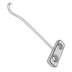 Gancho de Dislocación Manual de Alta Calidad, 253 mm de Largo, Acero Inoxidable Quirúrgico, Certificado CE, Instrumentos Reutilizables Hechos en Pakistán - Product Image 1
