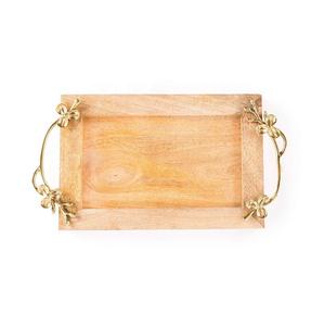 Exclusive Design <b>Wooden</b> <b>Serving</b> <b>Tray</b> With Brass Gold Handle Wedding Party Tabletop Decorating Catering <b>Serving</b> <b>Tray</b> - Product Image 5