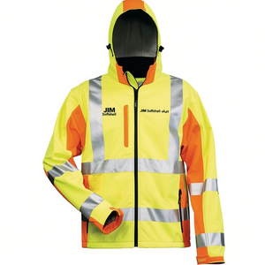 Veste Softshell JIM Taille M Haute Visibilité Jaune/Orange – Sweats à Capuche et Sweatshirts Promotionnels - Product Image 2