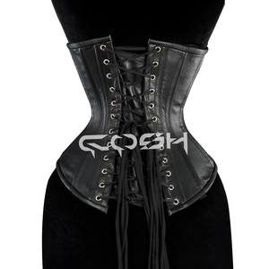 Fabricante y Proveedor de Corsés Góticos de Cuero Negro para Debajo del Busto - Product Image 6
