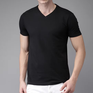 T-shirt surdimensionné en coton premium pour hommes, vente en gros, logo personnalisé, OEM - Product Image 1