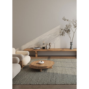 พรมปูพื้นลายเรขาคณิต Abrash Ivory ทำจากปอกระเจาและป่าน สำหรับใช้ในบ้าน รุ่น PDWH-01 - Product Image 5