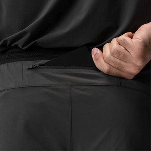 Pantalones cortos de doble capa activos personalizados para hombre, pantalones cortos grises con forro interior blanco, diseños de logotipo personalizados, los mejores pantalones cortos 2 en 1 personalizados - Product Image 3