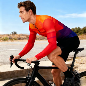 Jersey de Ciclismo Unisex Premium con Estampado Degradado, Protección UV, Secado Rápido y Transpirable para Ciclismo de Montaña y Carretera - Product Image 4