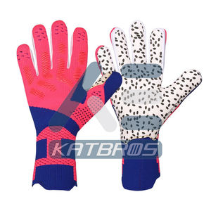 Gants de gardien de but de football professionnels de haute qualité avec coussin en latex lisse, ajustement fiable pour les matchs, équipement de gants de football - Product Image 3