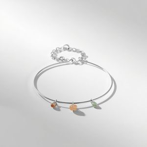 Brazalete Abierto de Oro Amarillo de 18K con Diseño de Cuentas Espaciadas Minimalistas, Certificado por GIA, Joyería de Lujo para Mujer - Product Image 4