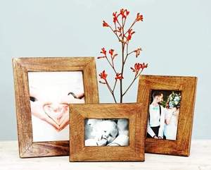 Cadre photo en bois de qualité supérieure 100% avec travail en os - Product Image 5