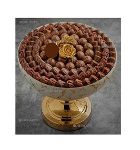 Ensemble de 2 bols en chocolat en fer avec base en bois, forme ronde, taille personnalisée, bol à dessert au prix le plus bas - Product Image 5