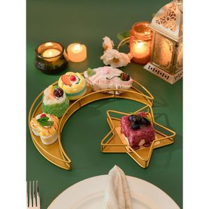 Bandeja de Ramadán de metal rectangular grande con asas que facilita servir comida durante las reuniones familiares de Iftar - Product Image 2