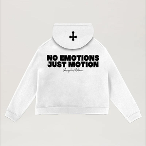 Veste à capuche zippée en coton personnalisée pour hommes Pull-over d'hiver avec fermeture éclair en mauvais état de lavage Service OEM disponible - Product Image 2