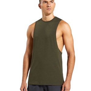 Men's XL Polyester Workout Tank Top Quick Dry V-<b>Neck</b> Gym Wear With Hood Fitness Badge Print for Bodybuilding - Product Image 1
