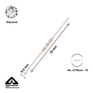 สร้อยข้อมือเพชรสำหรับสุภาพสตรี ดีไซน์หรูหราประณีต - Product Image 6