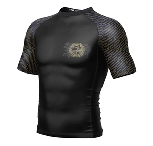 Haute qualité sur mesure hommes Rash Guard Anti-rides respirant léger manches courtes UPF50 + séchage rapide écologique - Product Image 4