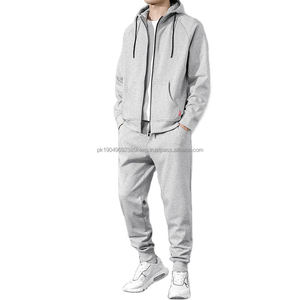 <b>Cheap</b> Custom 2 Piece Set Sweatsuit <b>Jogger</b> Sportswear Cotton Tracksuit Men - Product Image 1
