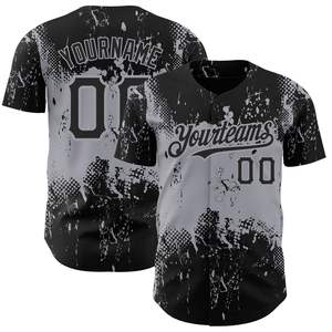 Camiseta de béisbol sublimada personalizada que absorbe la humedad, Diseño de equipo transpirable y a todo color para venta al por mayor - Product Image 3
