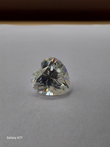 Piedra preciosa radiante de moissanita en forma de corazón de 5mm de moda para anillos y pendientes llamativos - Product Image 4