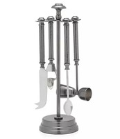 Prix de gros d'usine Bar Outils Ensemble de vin Double Jigger Passoire à vin Ouvre-bouteille Cuillère à mélanger Ice Tong Tumbler Cocktail Shaker