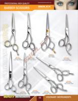 Ensemble de ciseaux de coiffeur professionnels de beauté en acier inoxydable poli miroir Logo personnalisé écologique pour droitier Sharp