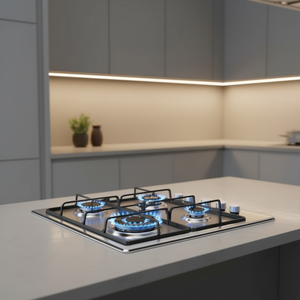 SERIE 300 Kgs6404Sx Placa de Cocción de Gas de 4 Zonas, 60 cm, Inox, Control Lateral Delgado - Product Image 3