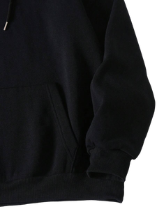 Alta calidad por encargo Casual manga larga con capucha pulóver algodón polar Sudadera con capucha hombres - Product Image 3