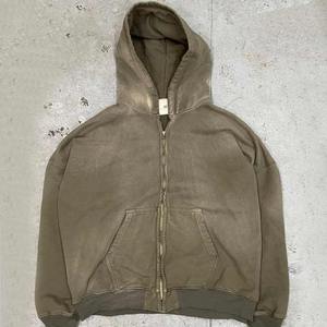 OEM Service Vente en gros Poids lourd Conception personnalisée Bon Vintage Distressed Acid Wash Zipper Hoodie pour les hommes à bas prix à vendre - Product Image 3