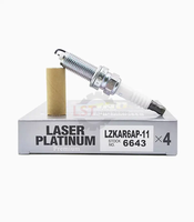 Busi OEM LZKAR6AP-11 6643 Terlaris untuk Mesin Mobil Sunny Laser Platinum Auto Bujias Candles LZKAR6AP-116643