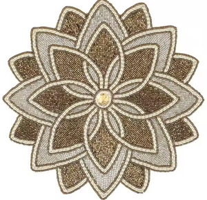 Posavasos con cuentas para regalar, fiestas de diseño alegre, posavasos con cuentas de diseño personalizado para Bar en casa, posavasos con cuentas de MD Handicrafts - Product Image 3