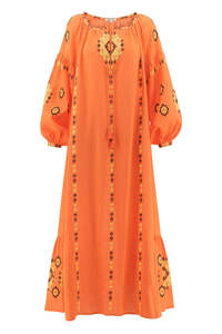 เดรสยาวสไตล์ยูเครนสำหรับผู้หญิงเดรสแขนยาวปักลายสไตล์ยูเครนสินค้าออกใหม่ - Product Image 3