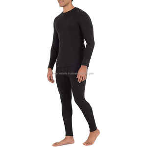 Qualité supérieure Col Ras Du Cou Long Johns Sans Couture 100% Coton Style De Mode Hiver Cyclisme Yoga Long Johns Style Ensembles - Product Image 5