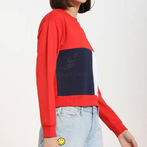 Manches longues femmes sweats surdimensionnés respirant femmes sweats coton Polyester femmes sweats - Product Image 3