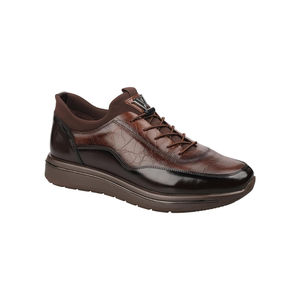 Vente flash M084-1 Chaussures décontractées pour hommes en cuir véritable avec semelle en caoutchouc à mémoire de forme pour la vente en gros - Product Image 2