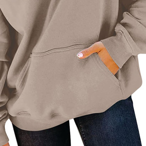 Logo personnalisé 3d Puff Printing Hoodies Tricoté Femmes Streetwear Haute Qualité Drop Shoulder Surdimensionné Pull Sweatshirt Femmes - Product Image 2