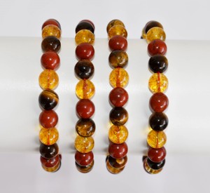 Bracelet Perles Rondes 8mm Tendance et Élevée Qualité, Pierres Naturelles Guérisseuses pour la Méditation, Bijou au Meilleur Prix - Product Image 1