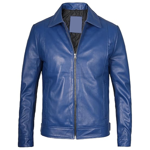 Veste en cuir élégante pour hommes la plus vendue, différentes couleurs disponibles, au meilleur prix de vente, veste d'hiver en cuir pour hommes - Product Image 1