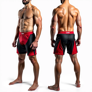 Custom HD Print MMA Fight Shorts Sublimated No Gi BJJ Grappling Shorts para hombres Venta al por mayor MMA Wear Jiu Jitsu Kimono Cómodo - Product Image 3