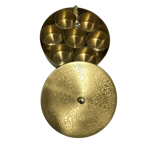 กล่องเครื่องเทศทองเหลืองเกรดอาหารชุดเครื่องเทศทำจากทองเหลือง10ชิ้น - Product Image 4