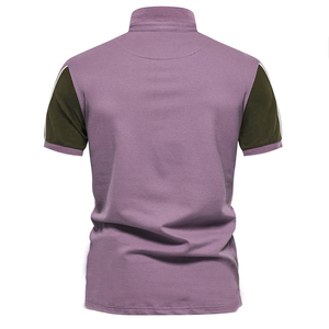 2025 nueva ropa de calle de alta calidad, venta al por mayor, Polo para ropa informal, Camisa de algodón 100%, polos transpirables de talla grande para hombre - Product Image 4