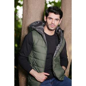 DEXTER Winter <b>Jacket</b> with Puff Sleeveless Design Hooded Outerwear - Product Image 2
