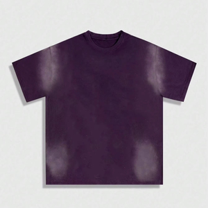 T-shirt graphique en coton épais surdimensionné personnalisable de haute qualité pour hommes T-shirt court Boxy imprimé personnalisé de conception vierge - Product Image 1